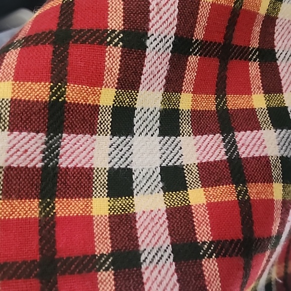 Vintage Wool Plaid A line Maxi Skirt with Belt Elastic Waist - Picture 9 of 9